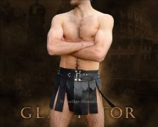 Gladiator-Rock Kilt Leder